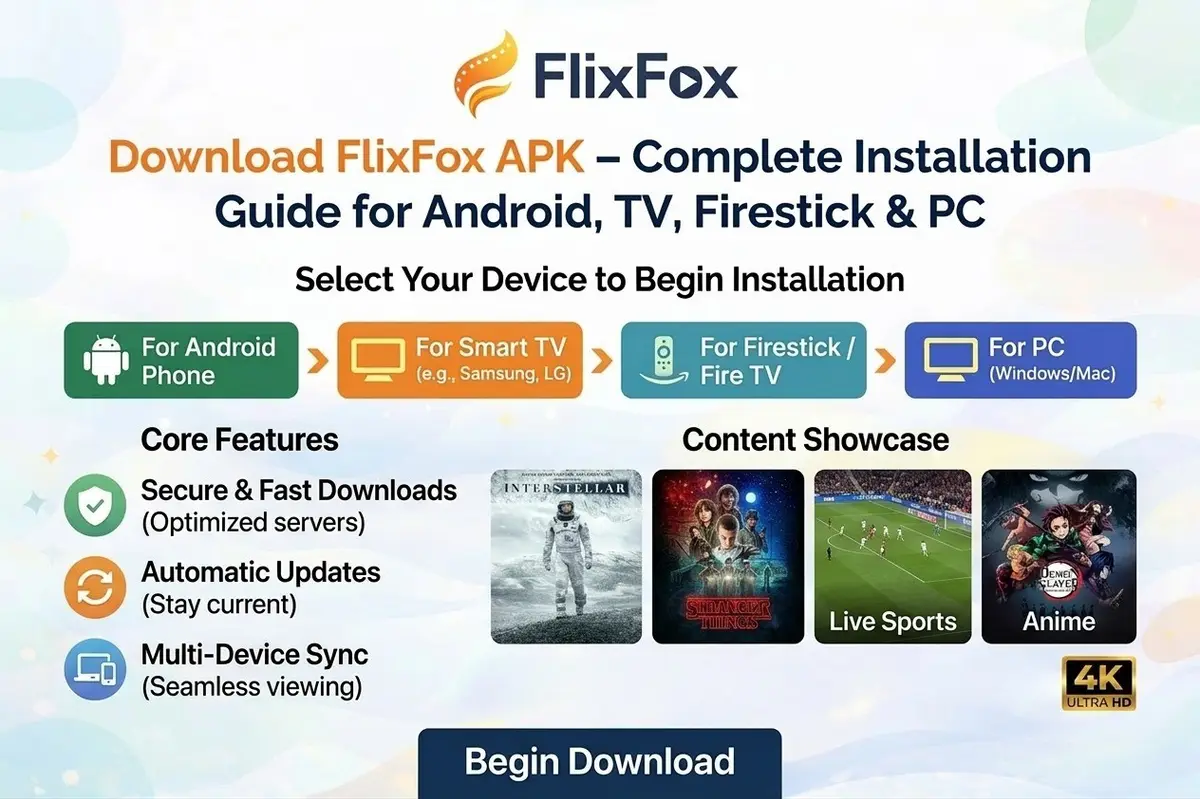 Features of FlixFox app for HD streaming and offline downloads